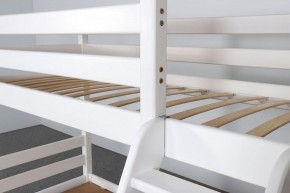 АДЕЛЬ Кровать двухъярусная с наклонной лестницей (белый) в Пойковском - poikovskii.ok-mebel.com | фото 6