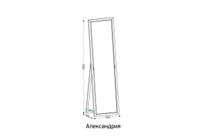 АЛЕКСАНДРИЯ-9.1 Зеркало напольное в Пойковском - poikovskii.ok-mebel.com | фото 2