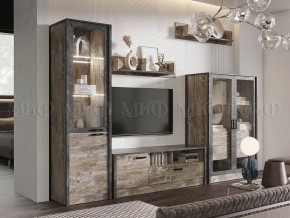 Амели Пенал-стекло (Дуб Юкон-Бетон темный) в Пойковском - poikovskii.ok-mebel.com | фото 3