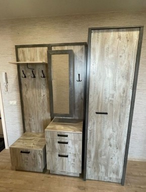 АМЕЛИ Прихожая (Дуб Юкон/Бетон темный) в Пойковском - poikovskii.ok-mebel.com | фото 2