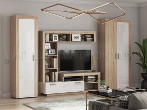 Ангара Пенал (Белый глянец/Сонома) в Пойковском - poikovskii.ok-mebel.com | фото 3