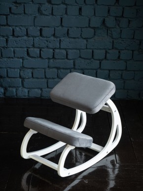 Балансирующий коленный стул Конёк Горбунёк (Белый) в Пойковском - poikovskii.ok-mebel.com | фото 3