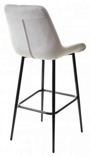 Барный стул ХОФМАН, цвет H-09 Светло-серый, велюр / черный каркас М-City в Пойковском - poikovskii.ok-mebel.com | фото 6