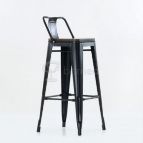 Барный стул N-238 Tolix Wood style Черный в Пойковском - poikovskii.ok-mebel.com | фото 5