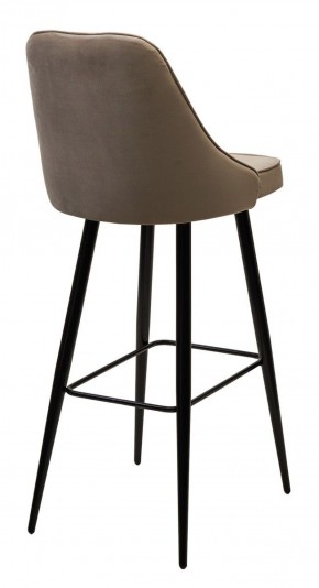 Барный стул NEPAL-BAR БЕЖЕВЫЙ #5, велюр/ черный каркас (H=78cm) М-City в Пойковском - poikovskii.ok-mebel.com | фото 3