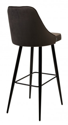 Барный стул NEPAL-BAR ГРАФИТ #14, велюр/ черный каркас (H=78cm) М-City в Пойковском - poikovskii.ok-mebel.com | фото 3