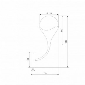 Бра Eurosvet Calyx 60169/1 никель в Пойковском - poikovskii.ok-mebel.com | фото 4