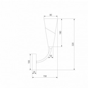 Бра Eurosvet Rhyton 60167/1 никель в Пойковском - poikovskii.ok-mebel.com | фото 6