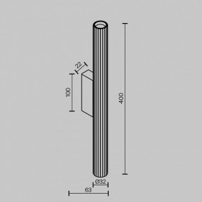 Бра Maytoni Calipso C082WL-12W2.7K-B в Пойковском - poikovskii.ok-mebel.com | фото 4