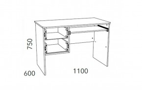 Детская Фанк Стол для компьютера НМ 009.19-05 М2 в Пойковском - poikovskii.ok-mebel.com | фото 3