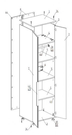 Детская "Лео" (модульная) в Пойковском - poikovskii.ok-mebel.com | фото 9