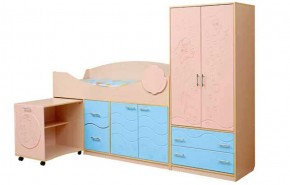 Набор мебели для детской Юниор -12.2 (700*1860) МДФ матовый в Пойковском - poikovskii.ok-mebel.com | фото