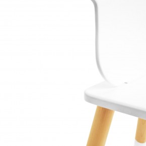 Детский комплект стол и стул «Корона» Rolti Baby (белый/береза, массив березы/мдф) в Пойковском - poikovskii.ok-mebel.com | фото 2