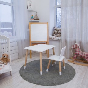 Детский комплект стол и стул «Мишка» Rolti Baby (белый/береза, массив березы/мдф) в Пойковском - poikovskii.ok-mebel.com | фото 4
