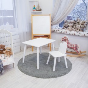 Детский комплект стол и стул «Облачко» Rolti Baby (белый/белый, массив березы/мдф) в Пойковском - poikovskii.ok-mebel.com | фото 2
