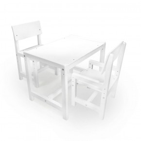 Детский растущий комплект стол и два стула  Я САМ "Лофт" (Белый, Белый) в Пойковском - poikovskii.ok-mebel.com | фото