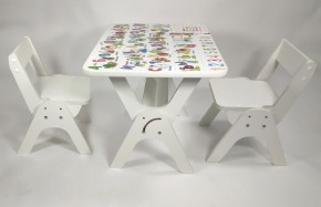 Детский растущий стол-парта и два стула Я САМ "Умка-Дуо" (Алфавит) в Пойковском - poikovskii.ok-mebel.com | фото 1