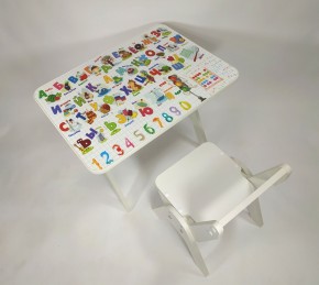 Детский растущий стол-парта и стул Я САМ "Умка" (Алфавит) в Пойковском - poikovskii.ok-mebel.com | фото 4