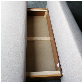 Диван-кровать Комфорт без подлокотников BALTIC AZURE (4 подушки) в Пойковском - poikovskii.ok-mebel.com | фото 4