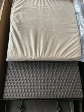Диван пластиковый Корфу Макс (Corfu love seat max) коричневый в Пойковском - poikovskii.ok-mebel.com | фото 5