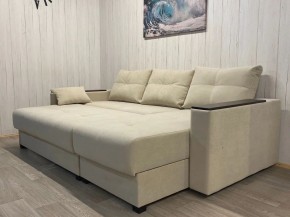 Диван угловой Комфорт-3 (НПБ+МДФ) велюр Luma 01 в Пойковском - poikovskii.ok-mebel.com | фото 4