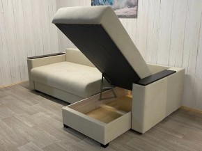 Диван угловой Комфорт-3 (НПБ+МДФ) велюр Luma 01 в Пойковском - poikovskii.ok-mebel.com | фото 8