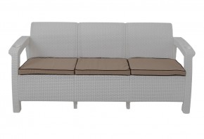 Диван Yalta Premium Sofa 3 Set (Ялта) белый (+подушки под спину) в Пойковском - poikovskii.ok-mebel.com | фото 2