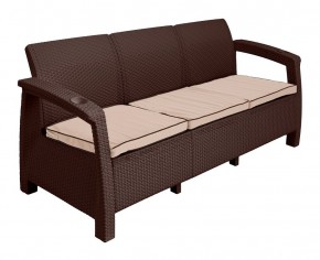 Диван Yalta Premium Sofa 3 Set (Ялта) шоколадный (+подушки под спину) в Пойковском - poikovskii.ok-mebel.com | фото 2