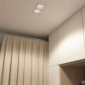 DK2062-WH Встраиваемый светильник, IP 20, до 15 Вт, GU10, LED, белый, алюминий в Пойковском - poikovskii.ok-mebel.com | фото 4