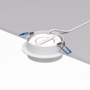 DK2090-WH Встраиваемый светильник FLAT, IP 20, до 15 Вт, GX53, LED, белый, алюминий в Пойковском - poikovskii.ok-mebel.com | фото 3