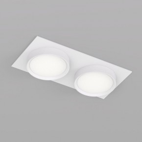 DK2092-WH Встраиваемый светильник FLAT, IP 20, до 15 Вт, GX53, LED, белый, алюминий в Пойковском - poikovskii.ok-mebel.com | фото 2
