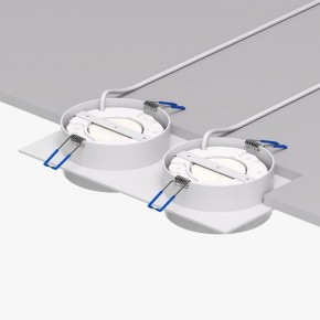 DK2092-WH Встраиваемый светильник FLAT, IP 20, до 15 Вт, GX53, LED, белый, алюминий в Пойковском - poikovskii.ok-mebel.com | фото 4