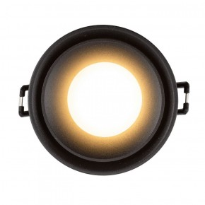 DK2403-BK Встраиваемый светильник влагозащ., IP 44, 10 Вт, GU10, черный, алюминий в Пойковском - poikovskii.ok-mebel.com | фото 3
