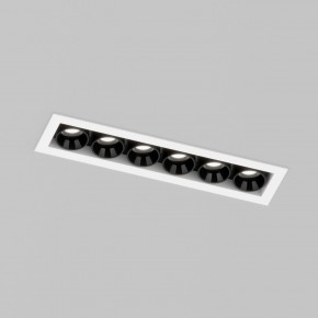 DK2514-WB Встраиваемый светильник SPACE со светодиодом L126mm 220V 10W 38° 4000К IP20 белый/черный алюминий в Пойковском - poikovskii.ok-mebel.com | фото