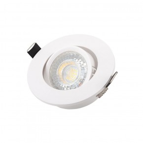 DK3020-WH Встраиваемый светильник, IP 20, 10 Вт, GU5.3, LED, белый, пластик в Пойковском - poikovskii.ok-mebel.com | фото 3