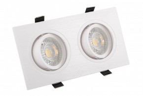 DK3022-WH Встраиваемый светильник, IP 20, 10 Вт, GU5.3, LED, белый, пластик в Пойковском - poikovskii.ok-mebel.com | фото