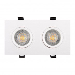 DK3022-WH Встраиваемый светильник, IP 20, 10 Вт, GU5.3, LED, белый, пластик в Пойковском - poikovskii.ok-mebel.com | фото 2