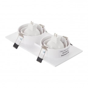 DK3022-WH Встраиваемый светильник, IP 20, 10 Вт, GU5.3, LED, белый, пластик в Пойковском - poikovskii.ok-mebel.com | фото 3