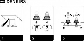 DK3022-WH Встраиваемый светильник, IP 20, 10 Вт, GU5.3, LED, белый, пластик в Пойковском - poikovskii.ok-mebel.com | фото 6