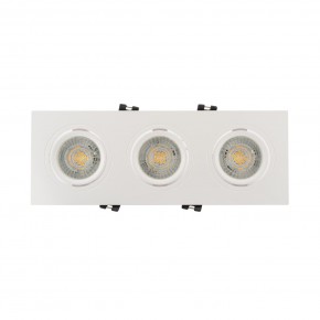 DK3023-WH Встраиваемый светильник, IP 20, 10 Вт, GU5.3, LED, белый, пластик в Пойковском - poikovskii.ok-mebel.com | фото