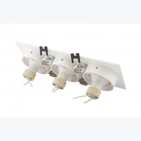 DK3023-WH Встраиваемый светильник, IP 20, 10 Вт, GU5.3, LED, белый, пластик в Пойковском - poikovskii.ok-mebel.com | фото 4