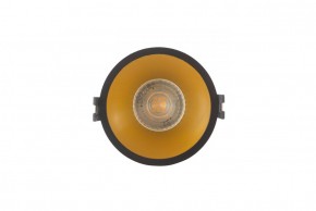 DK3026-BG Встраиваемый светильник, IP 20, 10 Вт, GU5.3, LED, черный/золотой, пластик в Пойковском - poikovskii.ok-mebel.com | фото