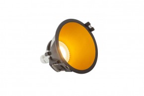 DK3026-BG Встраиваемый светильник, IP 20, 10 Вт, GU5.3, LED, черный/золотой, пластик в Пойковском - poikovskii.ok-mebel.com | фото 3