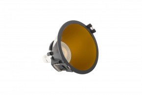 DK3026-BG Встраиваемый светильник, IP 20, 10 Вт, GU5.3, LED, черный/золотой, пластик в Пойковском - poikovskii.ok-mebel.com | фото 4