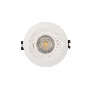 DK3029-WH Встраиваемый светильник, IP 20, 10 Вт, GU5.3, LED, белый, пластик в Пойковском - poikovskii.ok-mebel.com | фото 1