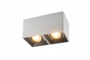 DK3035-WB Светильник накладной IP 20, 10 Вт, GU5.3, LED, белый/черный, пластик в Пойковском - poikovskii.ok-mebel.com | фото
