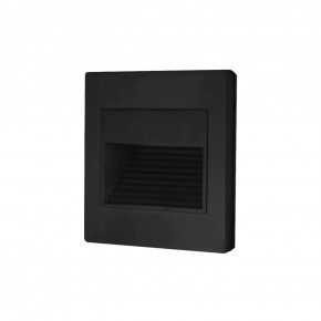 DK3050-BK Светильник встраиваемый в стену, IP 20, LED 3000, 1 Вт, черный пластик в Пойковском - poikovskii.ok-mebel.com | фото