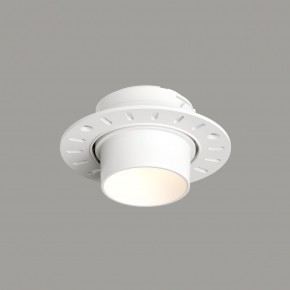 DK3056-WH Встраиваемый светильник под шпатлевку, IP20, до 15 Вт, LED, GU5,3, белый, пластик в Пойковском - poikovskii.ok-mebel.com | фото