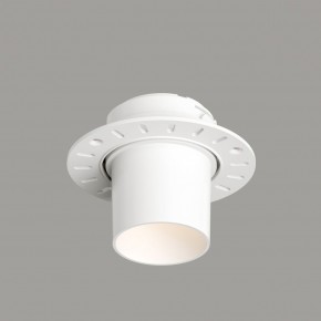 DK3057-WH Встраиваемый светильник под шпатлевку, IP20, до 15 Вт, LED, GU5,3, белый, пластик в Пойковском - poikovskii.ok-mebel.com | фото 1