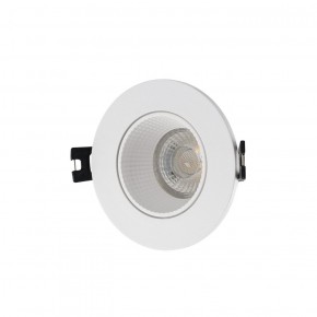 DK3061-WH Встраиваемый светильник, IP 20, 10 Вт, GU5.3, LED, белый/белый, пластик в Пойковском - poikovskii.ok-mebel.com | фото 1